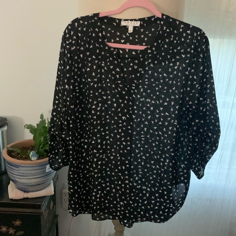 Chaus Flowy blouse sz L